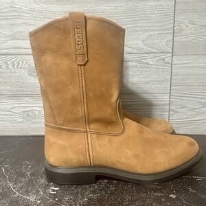 Red Wing Pecos Boots Leather Work Soft Toe Safety Shoes 1105 USA Mens 15 B Read